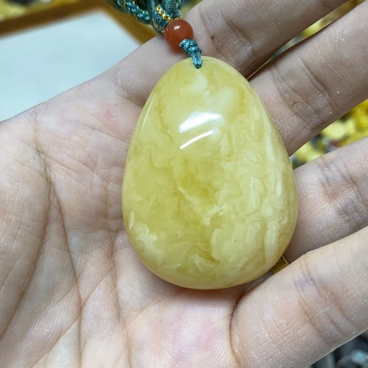 未镶嵌蜜蜡裸石吊坠