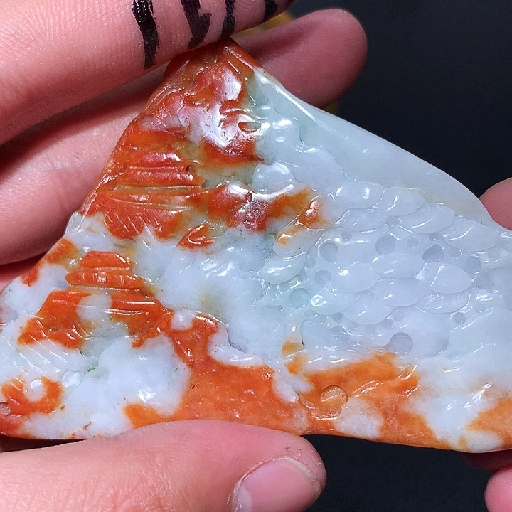 翡翠未镶嵌颈饰保真天然a货翡翠