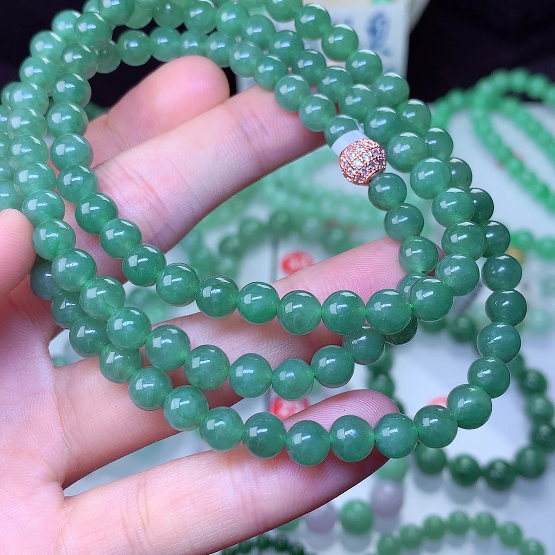 翡翠毛衣链未镶嵌
