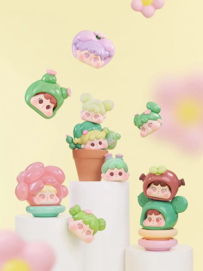 qoqo正版多肉的故事萌粒可爱摆件潮玩送女生礼物