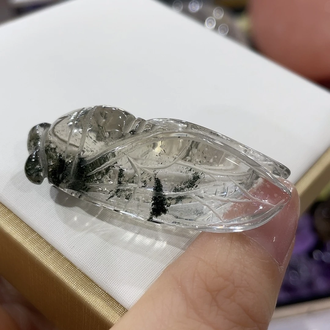 水晶珠宝半成品未镶嵌绿幽灵