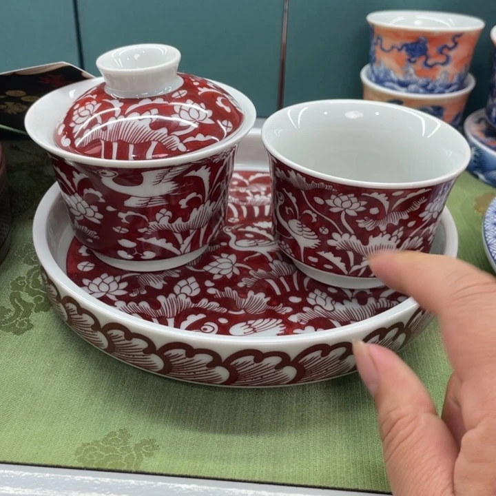 景德镇陶瓷盖碗茶具