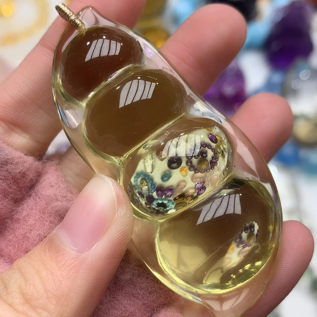 水晶珠宝半成品未镶嵌手把件