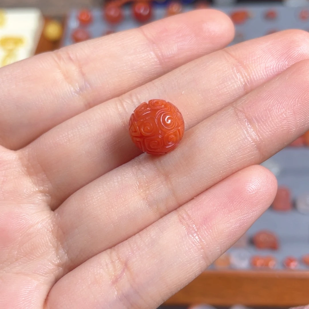 南红玛瑙回纹珠未镶嵌请****?