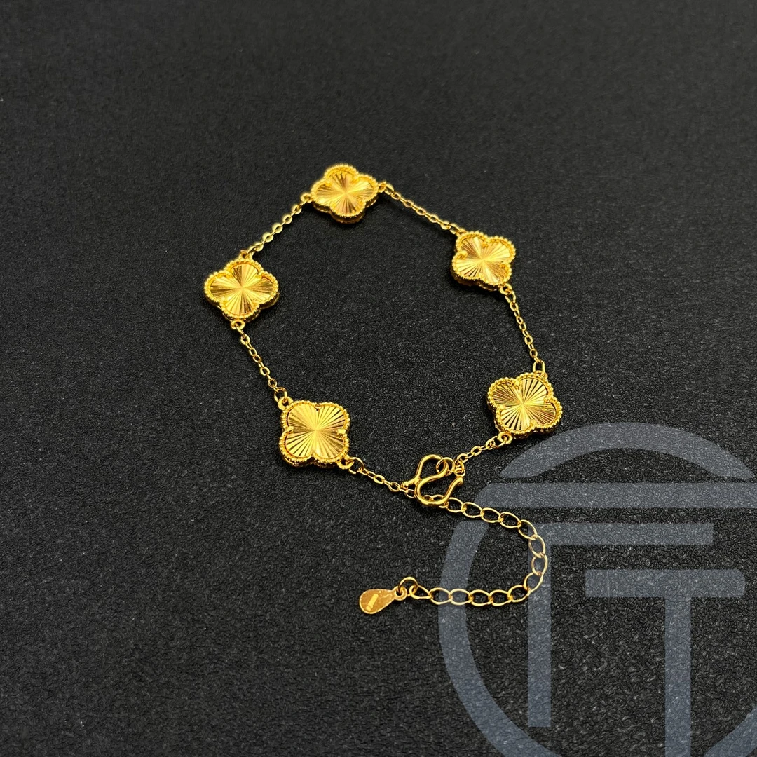 足银手链 手链四叶草手链百搭 时尚手链