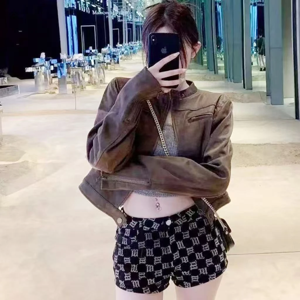 【席卷美拉德】皮外套女