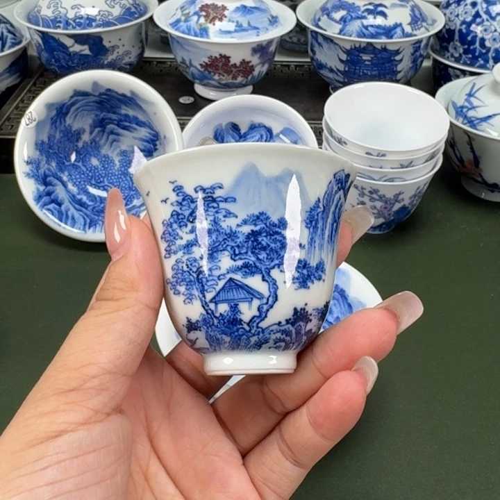 景德镇纯手工手绘茶器蒙蒙
