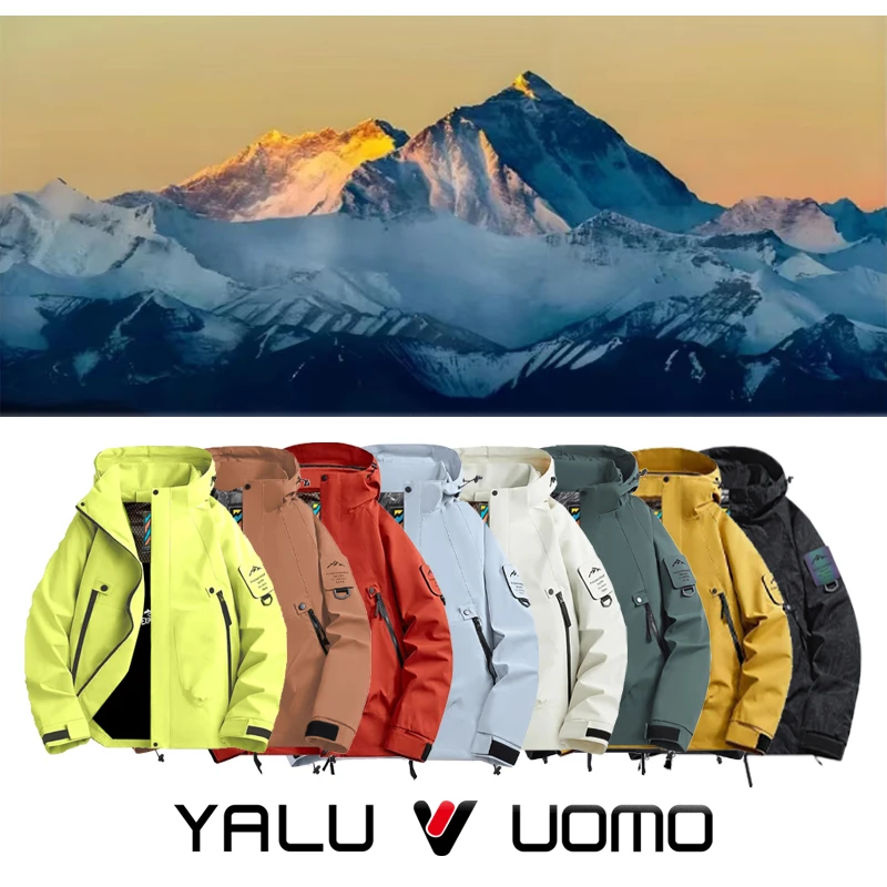 雅鹿男装女装秋冬户外夹克男女休闲外套情侣潮流运动防晒登山服