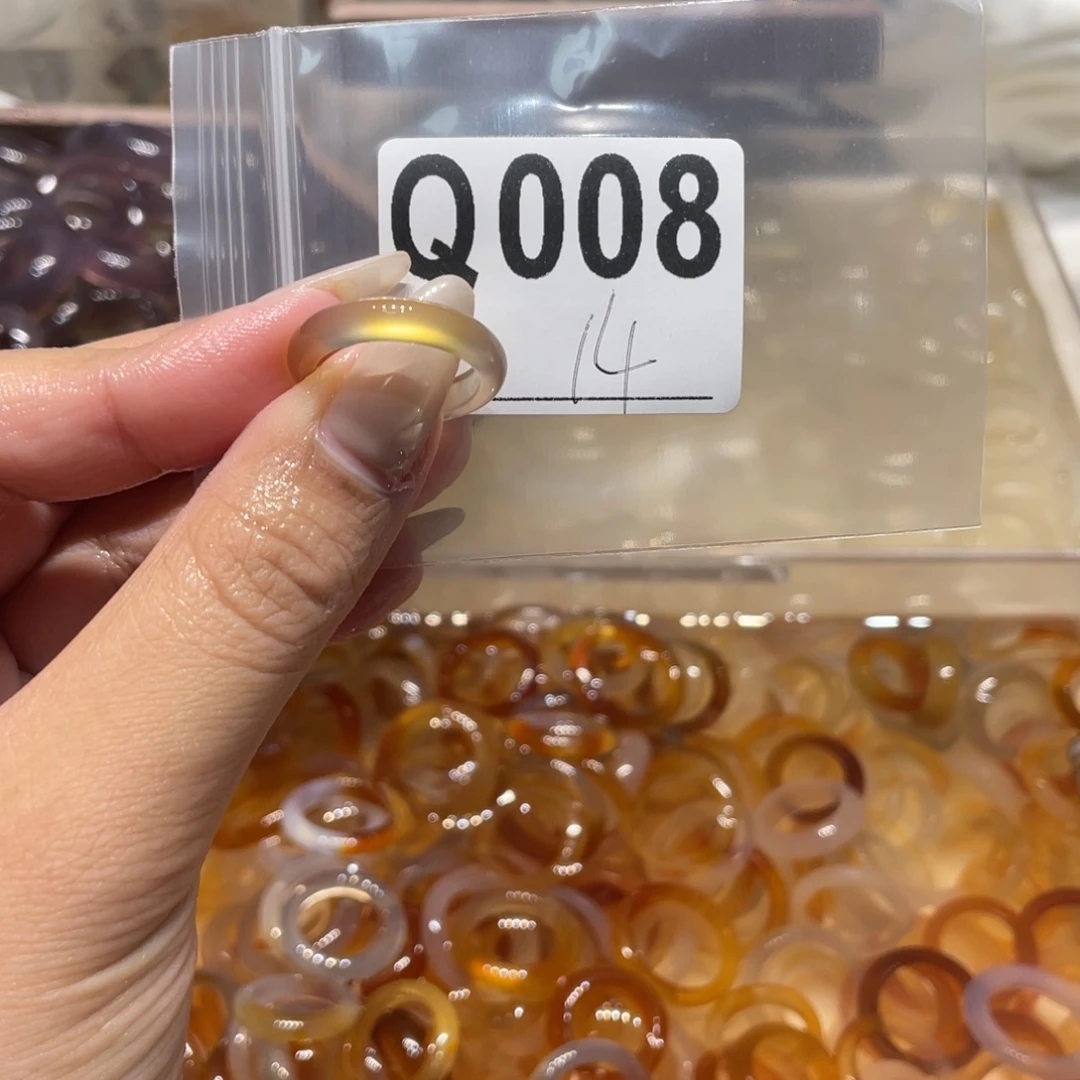 玛瑙/玉髓未镶嵌戒指008