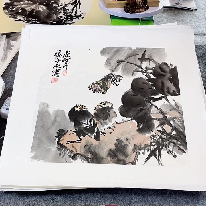 国画张圣敏先生纯手绘作品