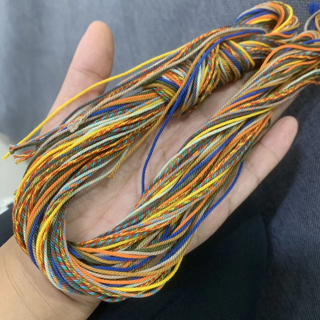 手搓棉线新人必备diy手工编织材料包耐磨文玩专用绳子多色装 冰丝