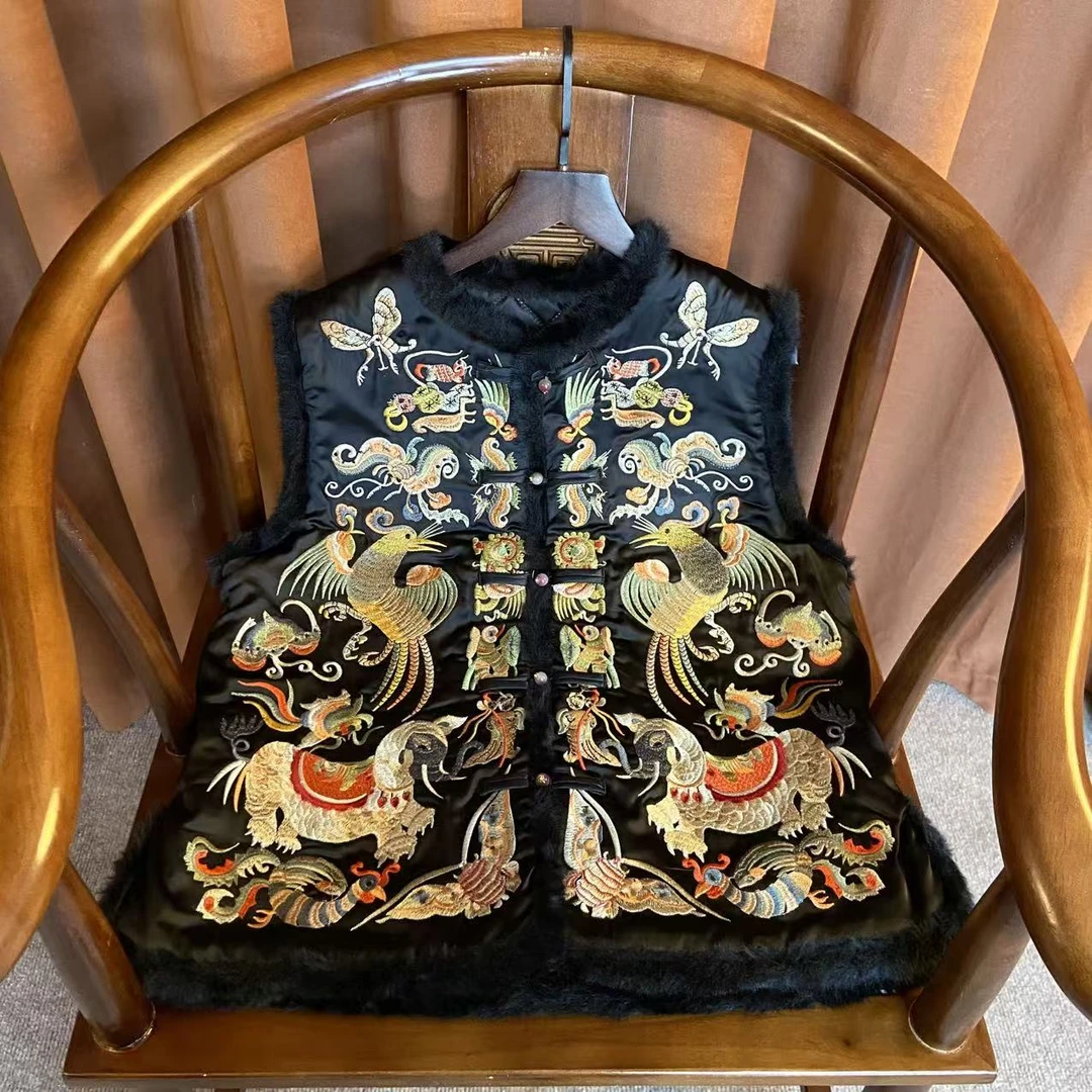 【云梦】新中式浮光马甲高级气质复古优雅加厚马夹国风女士上衣