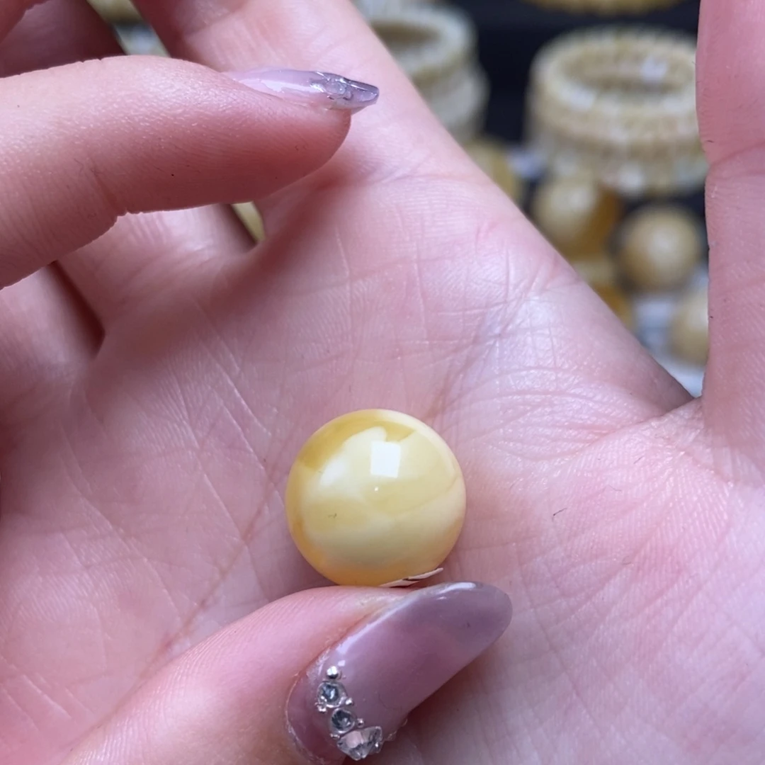 蜜蜡未镶嵌珠宝奇石13.6mm