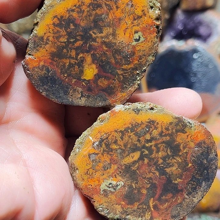 丹***鹤玛瑙/玉髓未镶嵌珠宝奇石