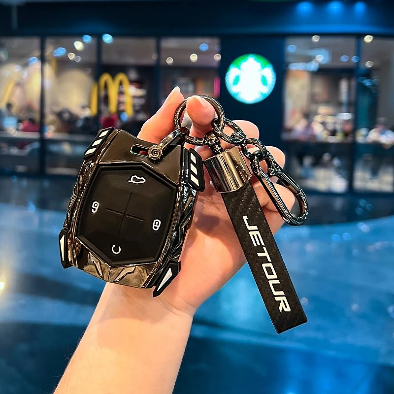 奇瑞捷途旅行者钥匙套25新款山海t1汽车t2专用穿越pro改装壳扣包