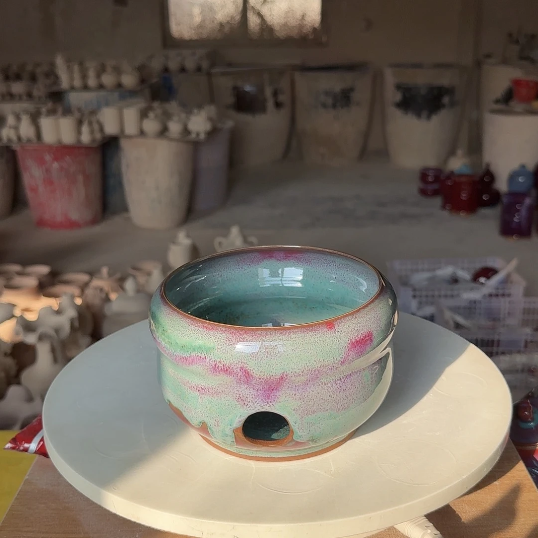 陶摆件郑家钧窑微瑕