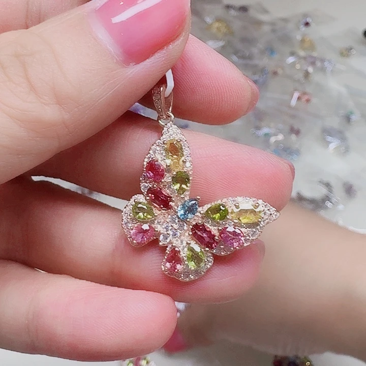 吊坠925银合成立方氧化锆