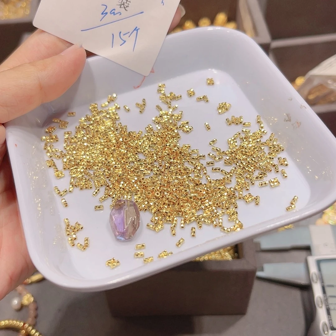 紫晶珠宝半成品银S925镀金镶嵌36