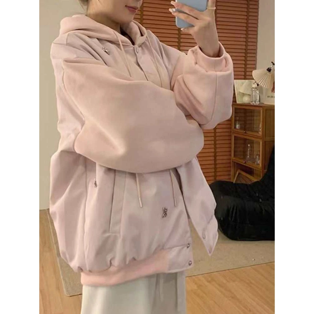 美式夹克棉衣女冬季2025新款感oversize棉服棒球服夹棉外套潮