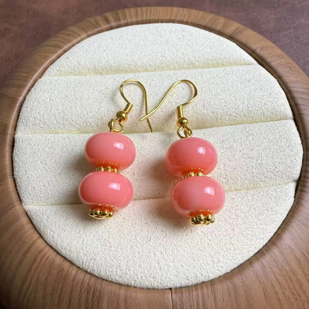 粉奥 糖葫芦 耳坠