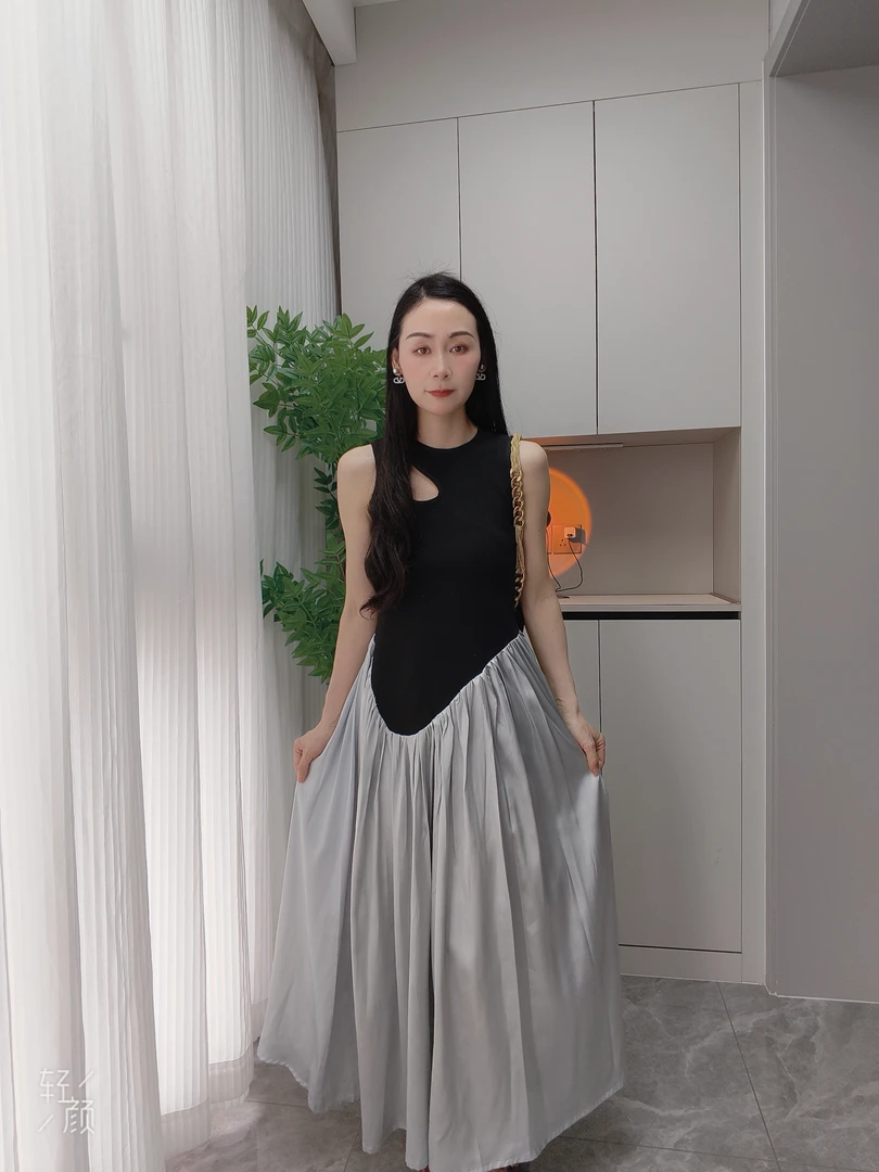 高定连衣裙异性轻奢长裙镂空修身大码女装