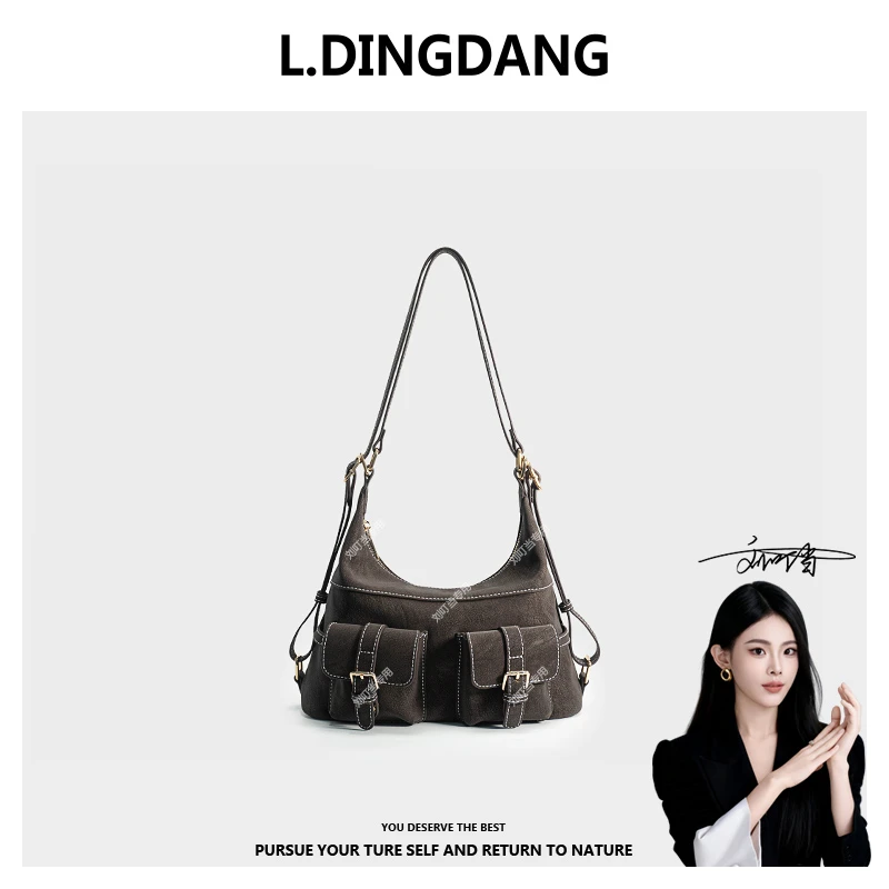 【刘叮当甄选】时尚新款多功能女士单肩斜挎包包F-482