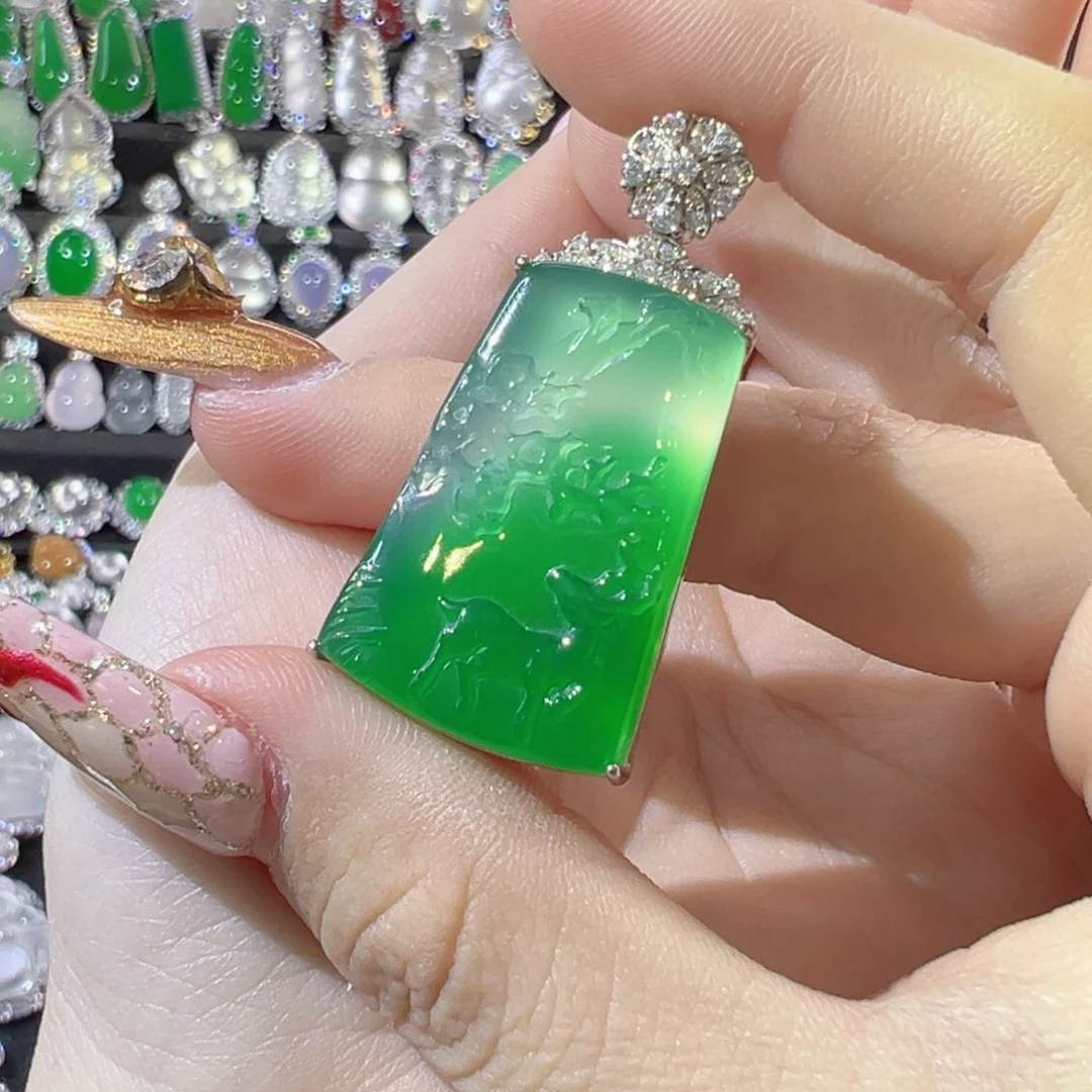 玛瑙/玉髓颈饰银S925镶嵌?*?