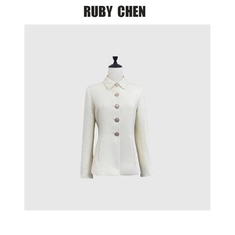 【朱朱】精致轻奢复古高级感收腰小香风短外套