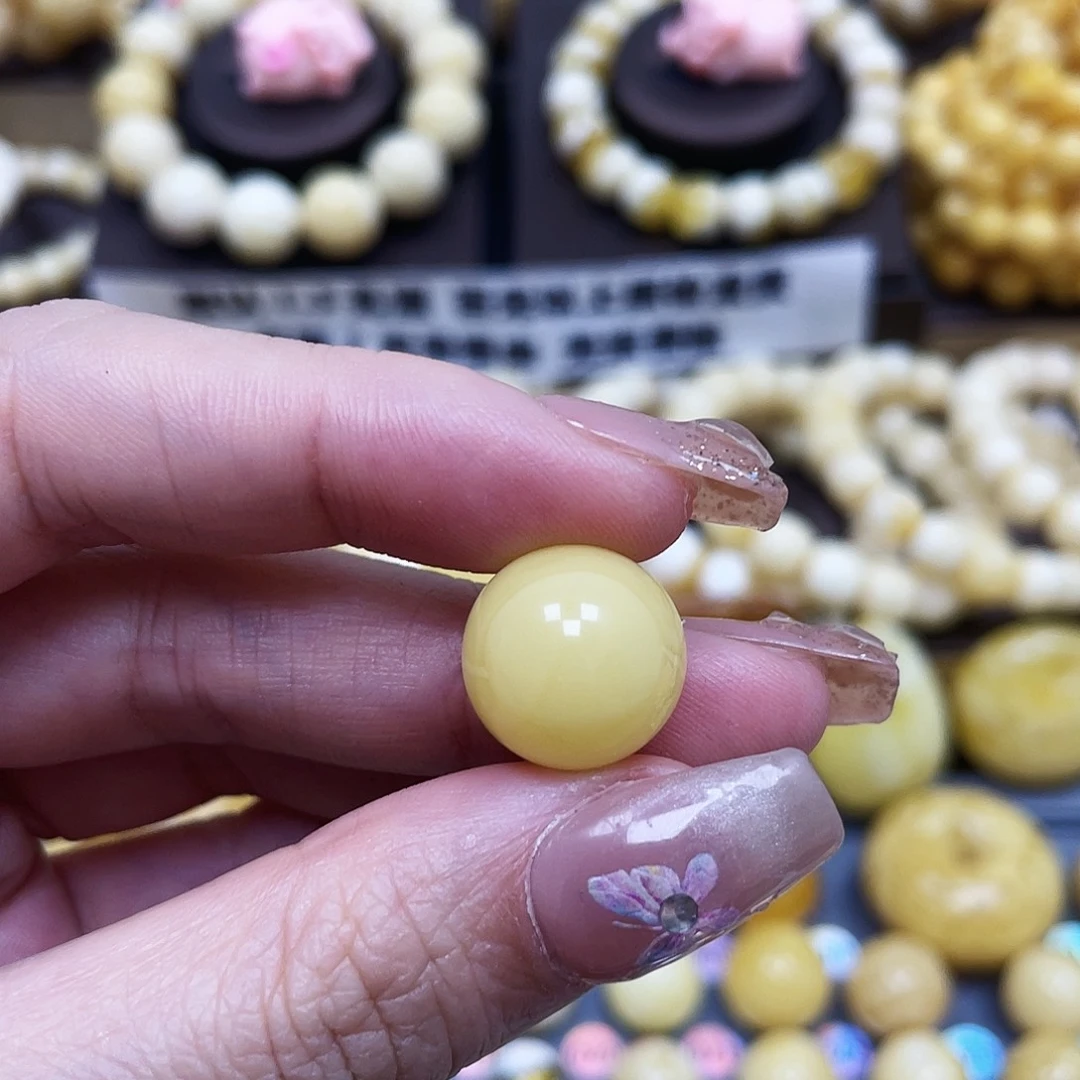 琥珀珠宝奇石未镶嵌14.7mm