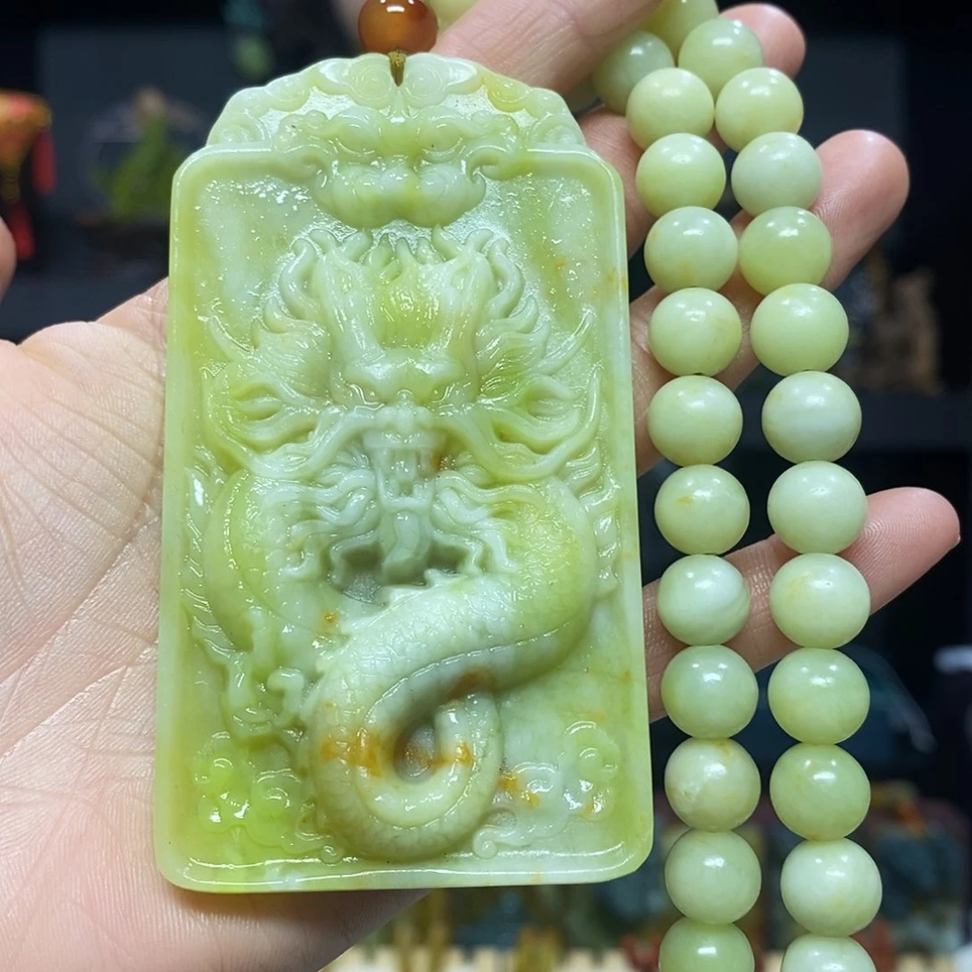 未镶嵌岫玉挂件吊坠