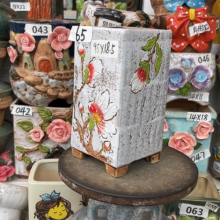 花盆紫砂粗陶材质多肉花盆