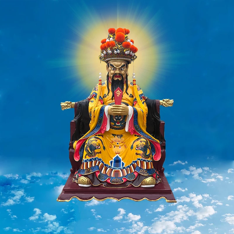 五爷龙王佛像龙王爷树脂摆件寺庙玻璃钢供奉神像家用彩绘居家