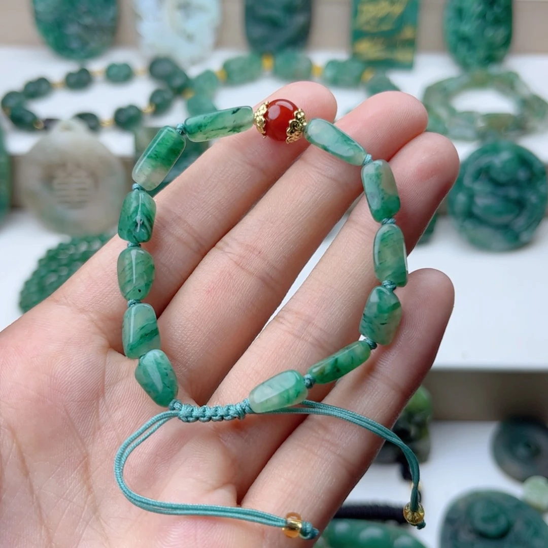 独山玉未镶嵌手串