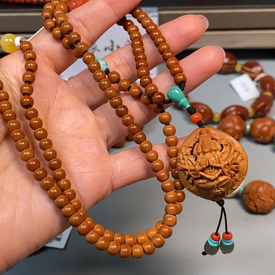 手串/手链橄榄核千手观音核尖脖挂