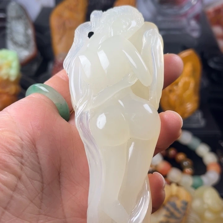 石英质玉（黄龙玉）未镶嵌手链