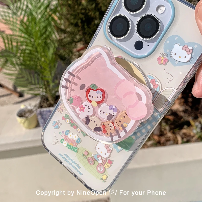 九点半kt喵的野餐适用苹果17promax手机壳iPhone16/14Pro保护套