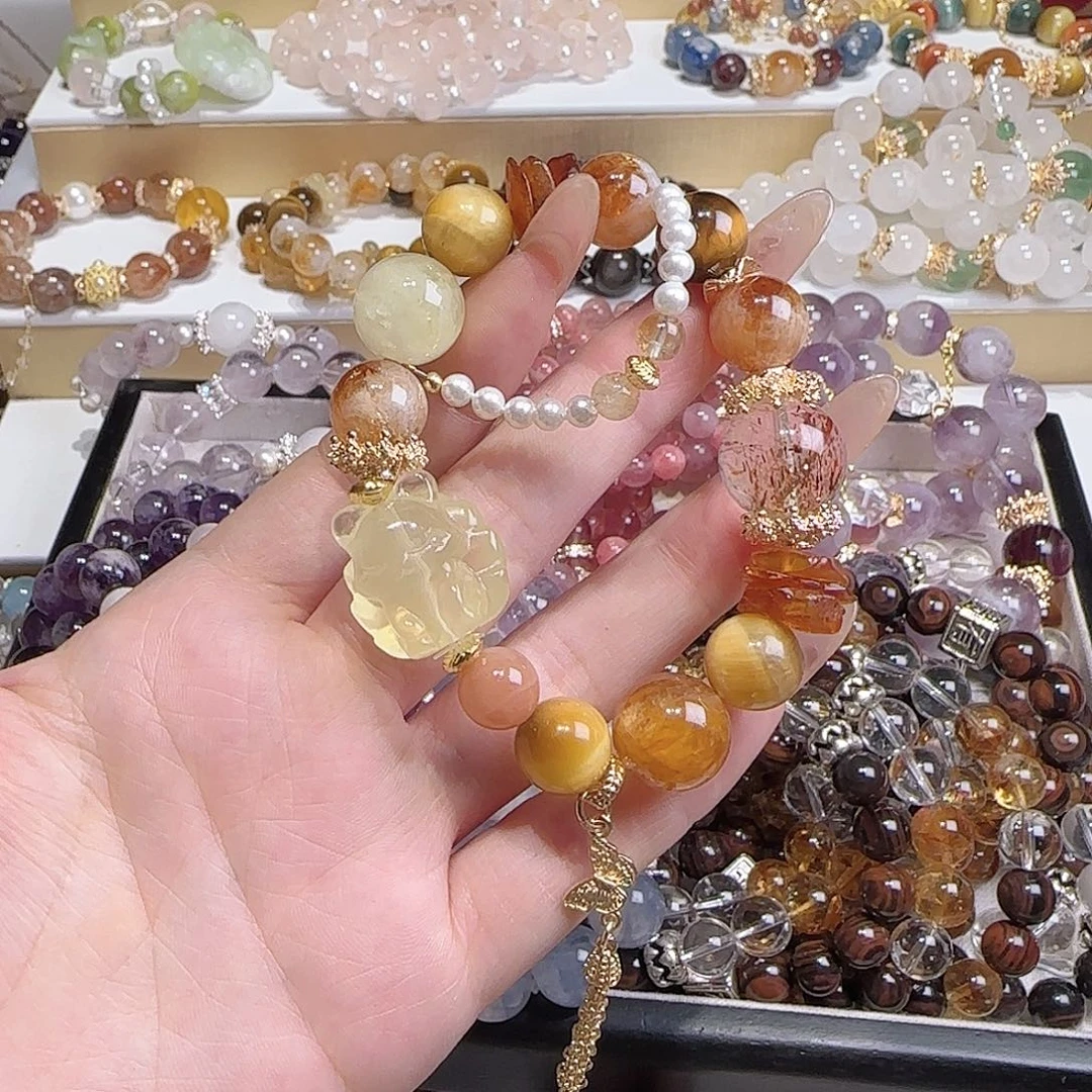 水晶手链未镶嵌吧