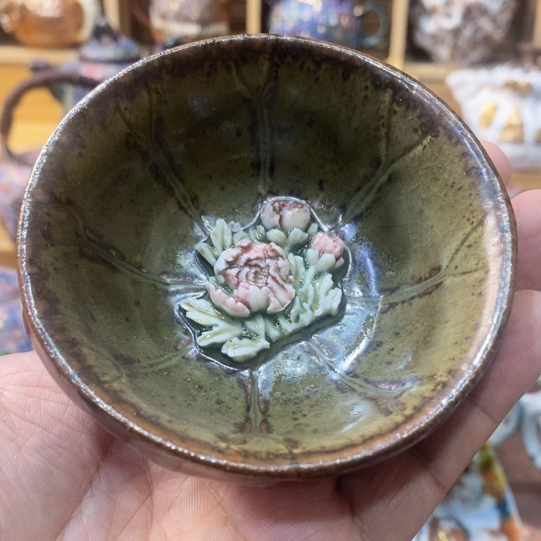 粗陶志野柴烧茶器