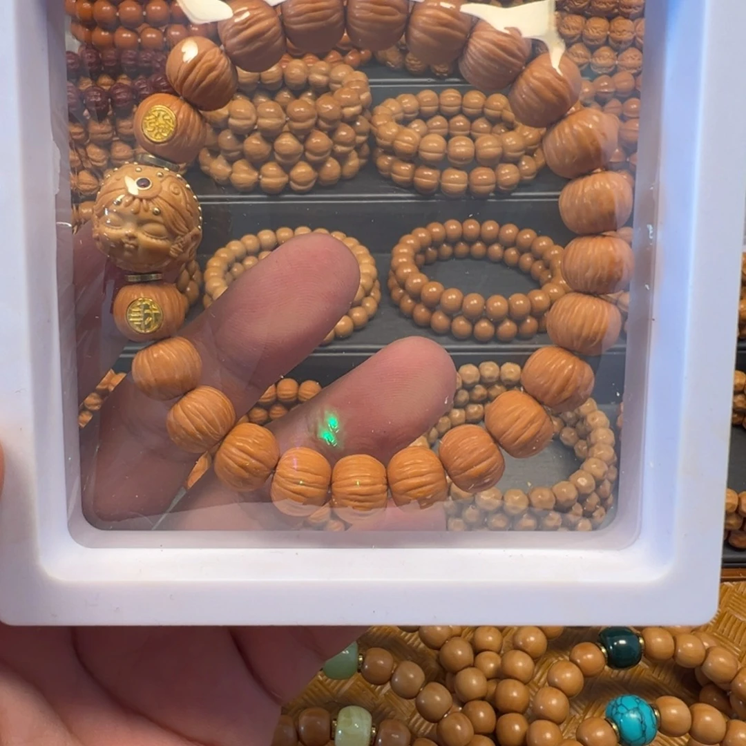 猴头核桃手串精品911+扎基拉姆镶嵌+双标