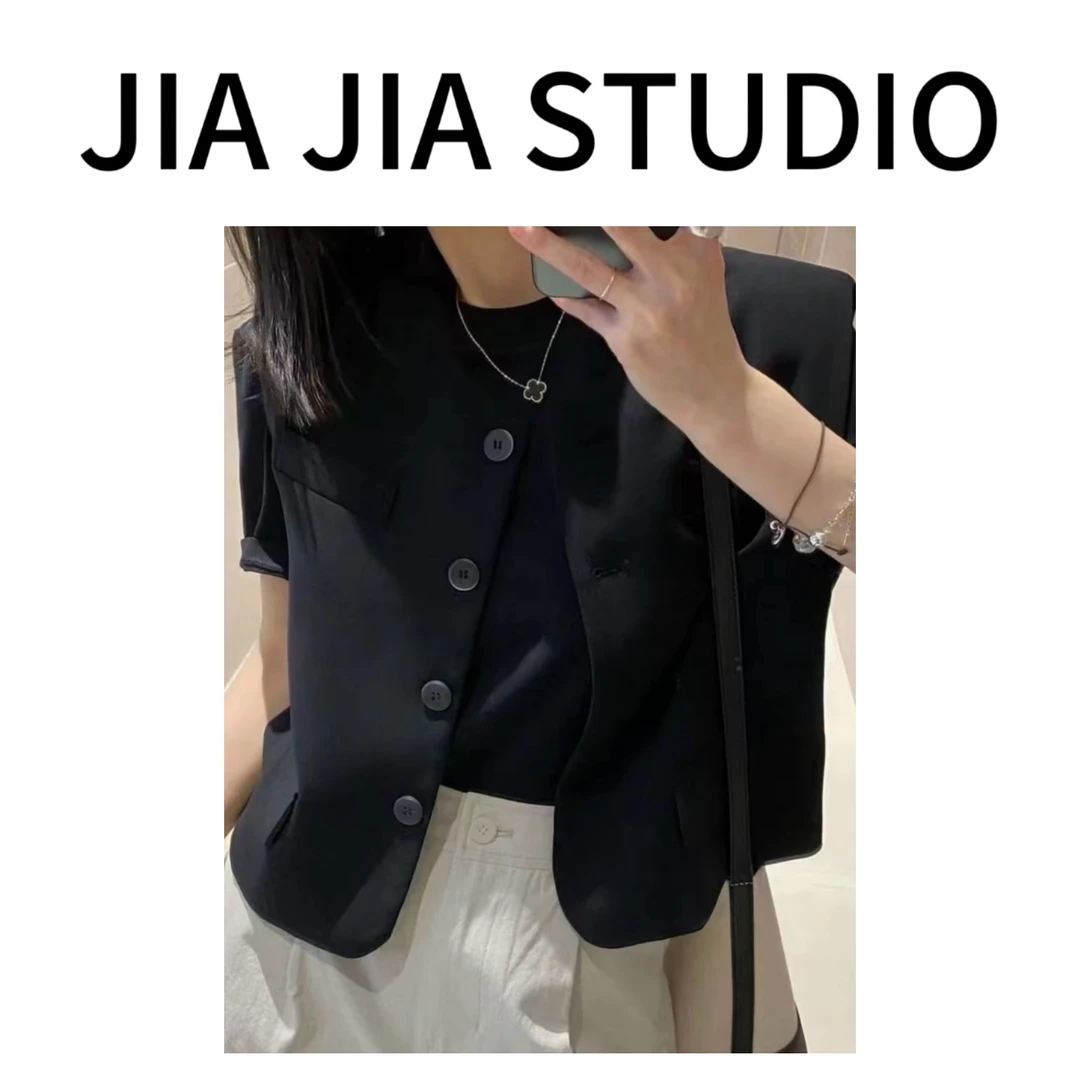嘉嘉推荐#888【早春款】极简风气质修身西装马夹