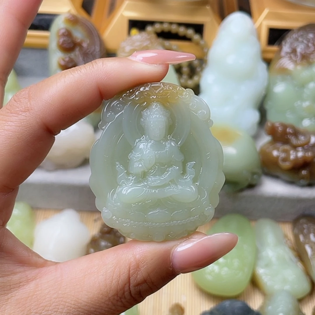 【闪购商品】未镶嵌和田玉挂件荣**航