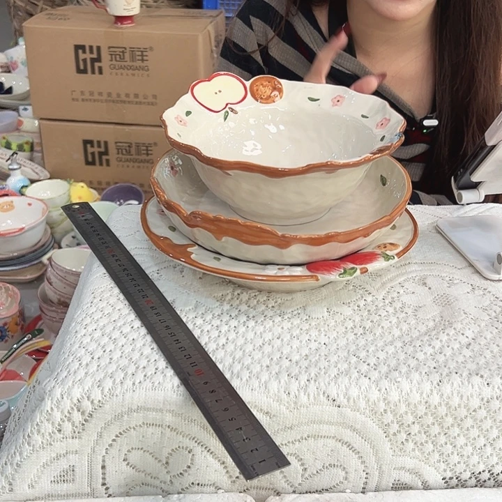 潮州陶瓷工厂微瑕3件套