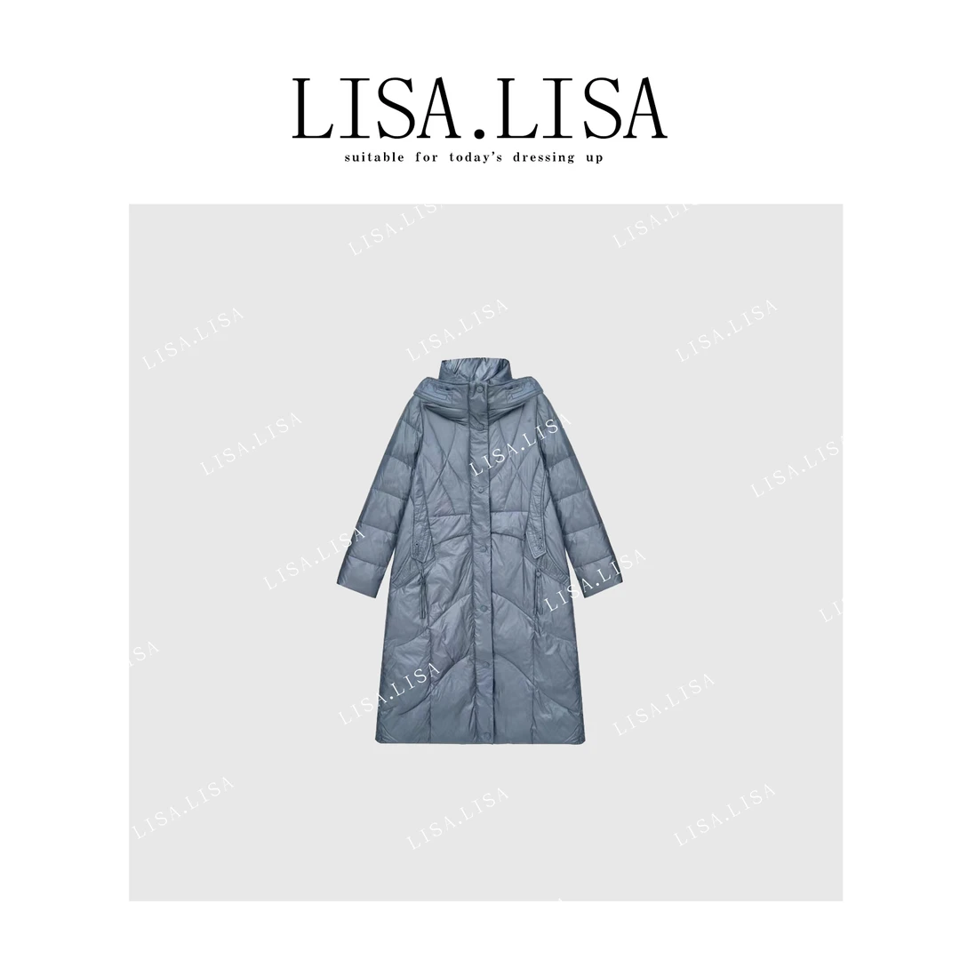 特！线下799~超高性价比暖冬必备90白鸭保暖中长款羽绒服L11384