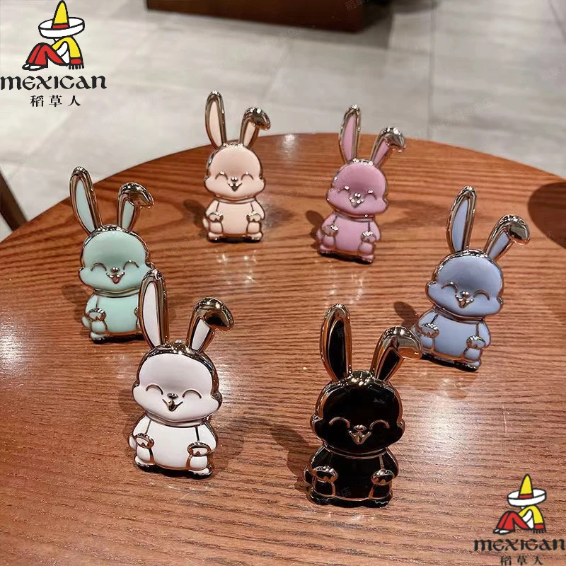 稻草人冬季棉服男士兔兔简约纯色宽松潮流帅气加厚棉衣立领棉衣