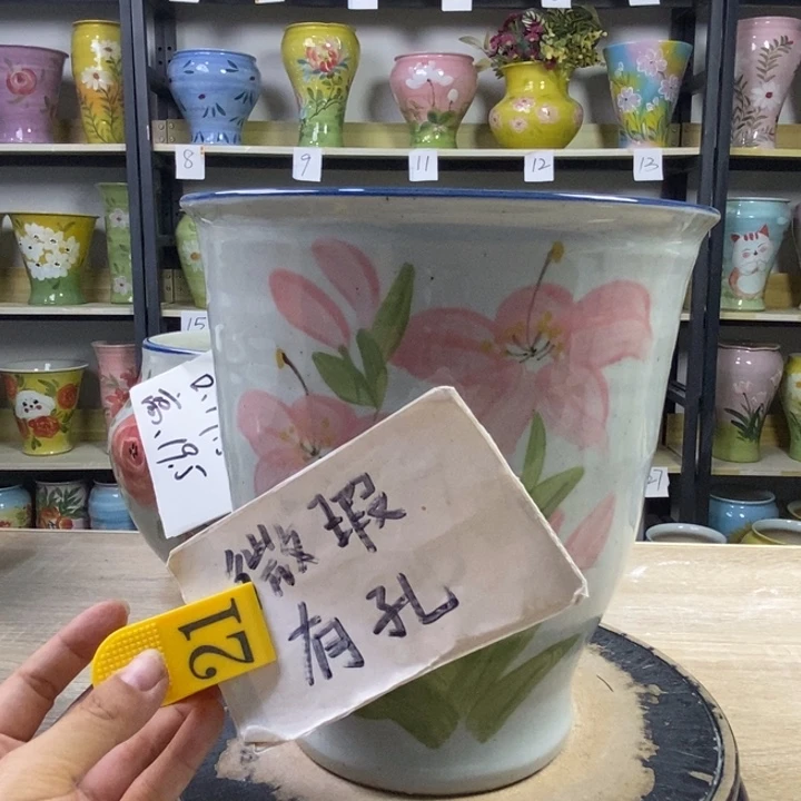 景德镇高温陶瓷花盆