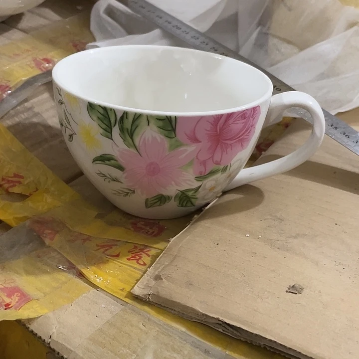 瓷片强化瓷赛贵妃早餐杯一个