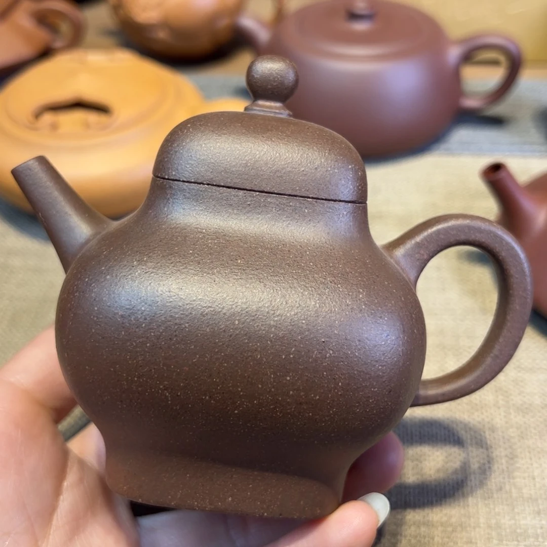 容量170毫升，紫泥，方橄榄