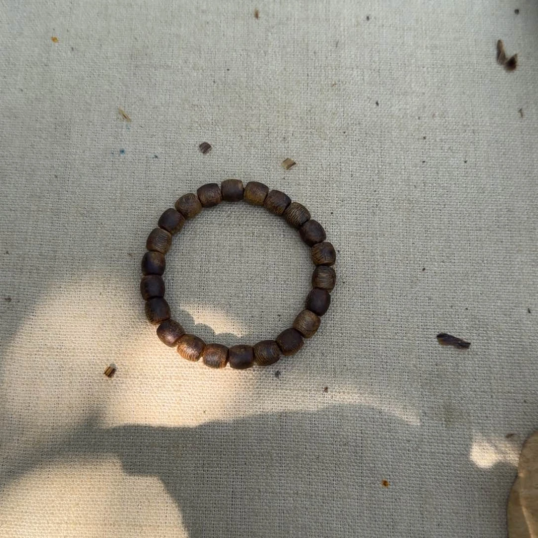 沉香手串逐*者绿奇楠单圈约0.8多样性发一条