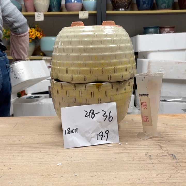 紫砂花盆多肉花盆微瑕36