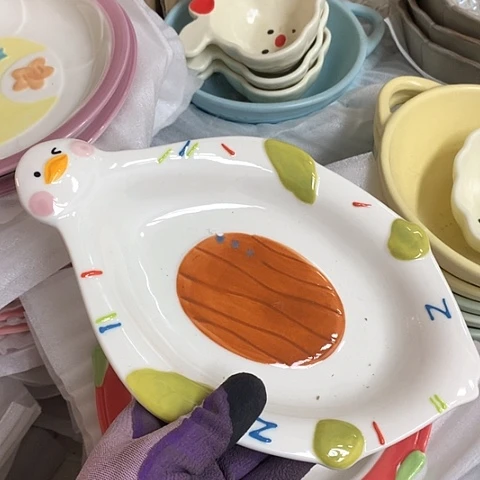 盘陶瓷制品满25拼单发货默认微瑕